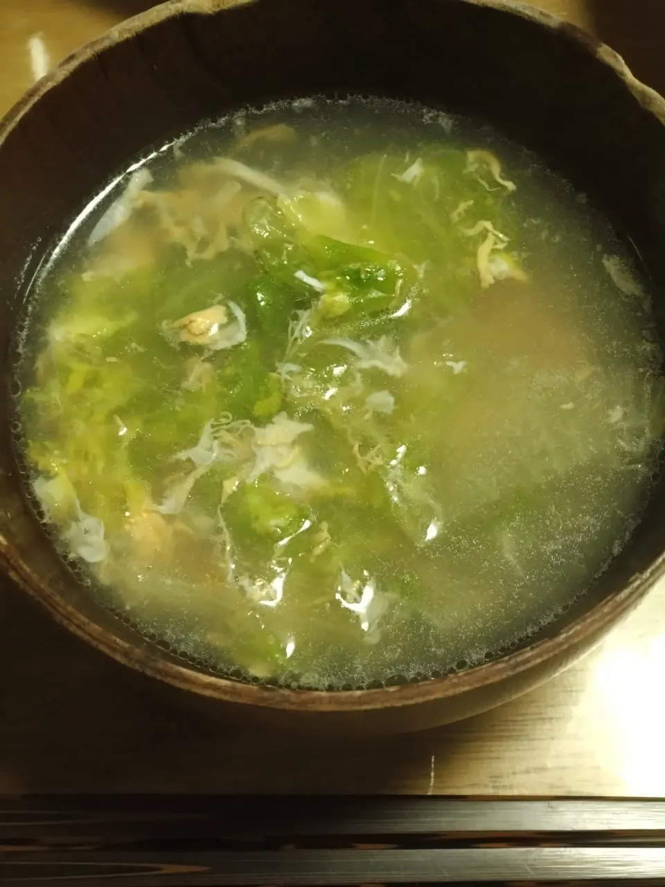 レタスの中華風スープ|さと♂さん
