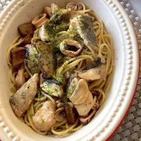 タラとイカのパスタ🍝🦑