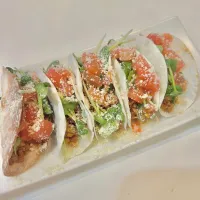 餃子の皮で簡単タコス🍀　　　3/16月