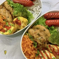 私と息子のお揃い弁当|ちゃんすけさん