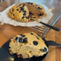 塩あんバターきなこ黒豆蒸しケーキ|愛さん