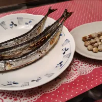 秋刀魚の丸干しといか口|kamekameさん
