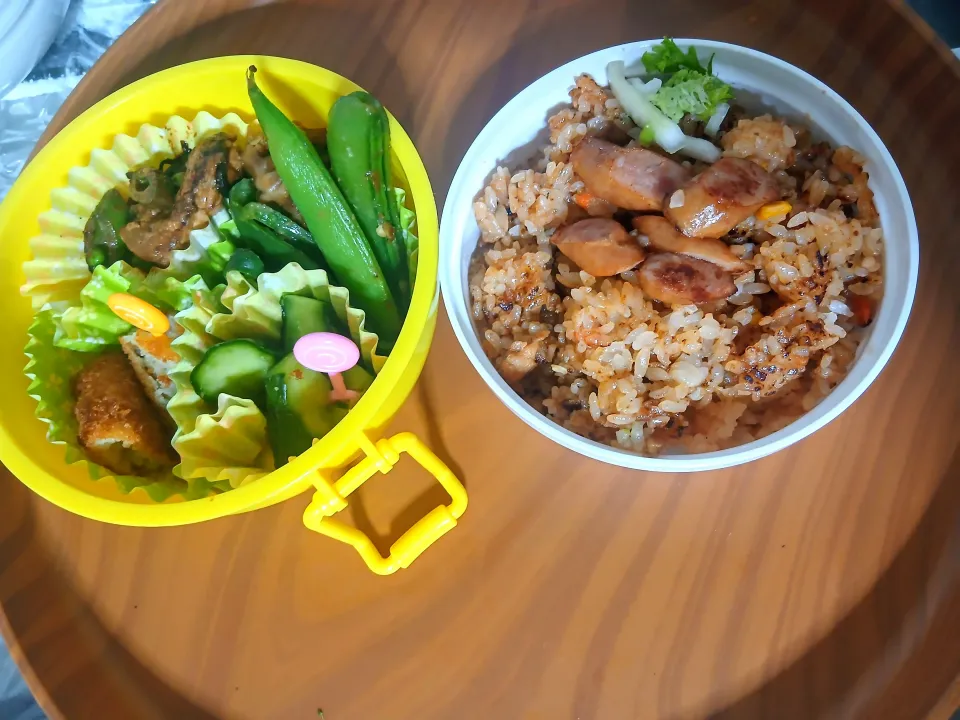 緑すぎるお弁当(艸ε≦●)♪🤣|ぽんすけさん