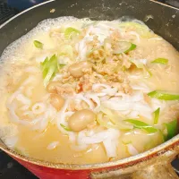 豆乳と蒸し大豆とこんにゃく麺の担々麺|ぱちねぇさん