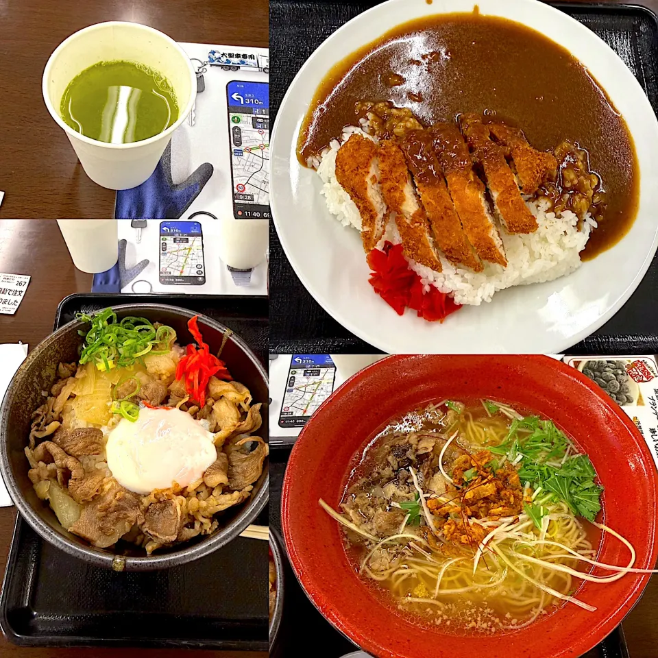 但馬牛丼らーめん🍜　但馬牛丼　若鶏チキンカレー🍛|るみおんさん