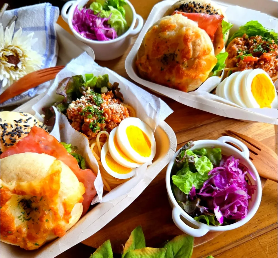 ベーグルサンド弁当🥐|さらママさん