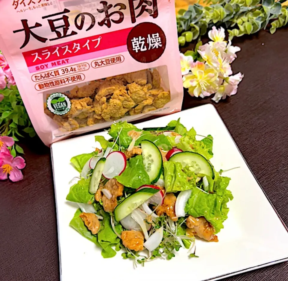 大豆のお肉入りサラダ|akkiyさん
