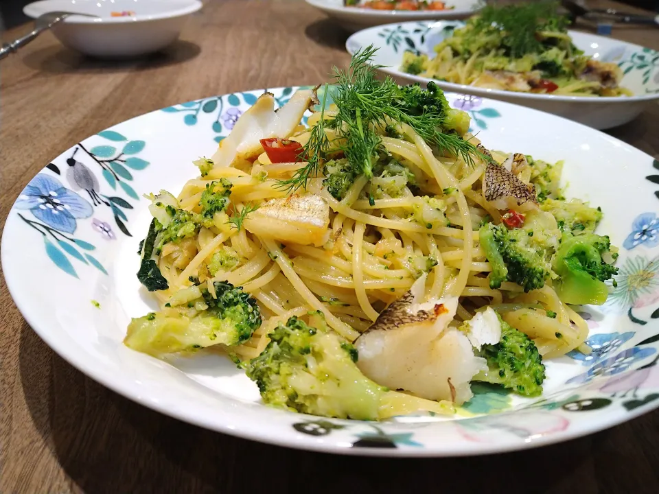 鱈とブロッコリーのパスタ|古尾谷りかこさん
