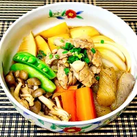 春野菜満載の肉じゃが| まめもにおさん