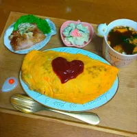 オムライス| とししいたけさん
