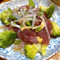 今日は鰹のお刺身でタタキ風〜🙄💕|てるみさん