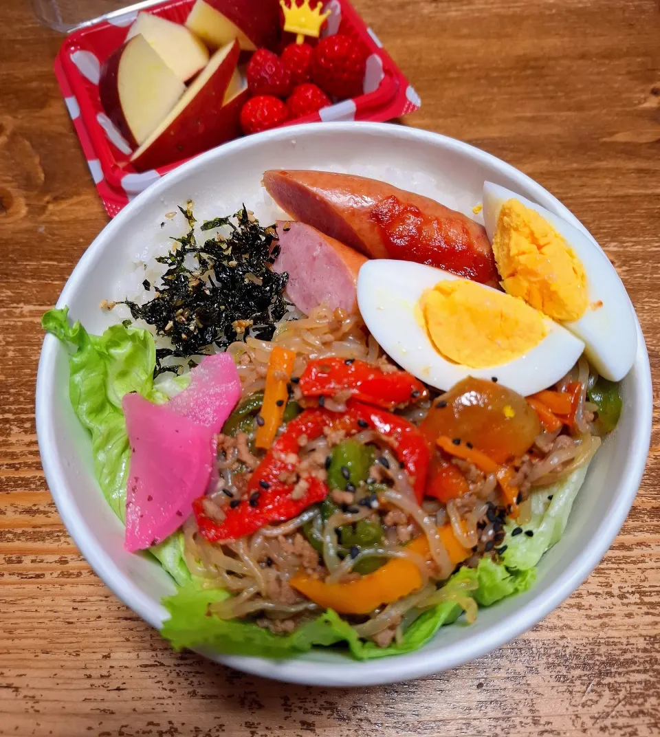 🍀チャプチェ弁当🍀|ゆきさんさん