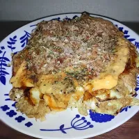オートミールとサバ缶のお好み焼き|jijiさん
