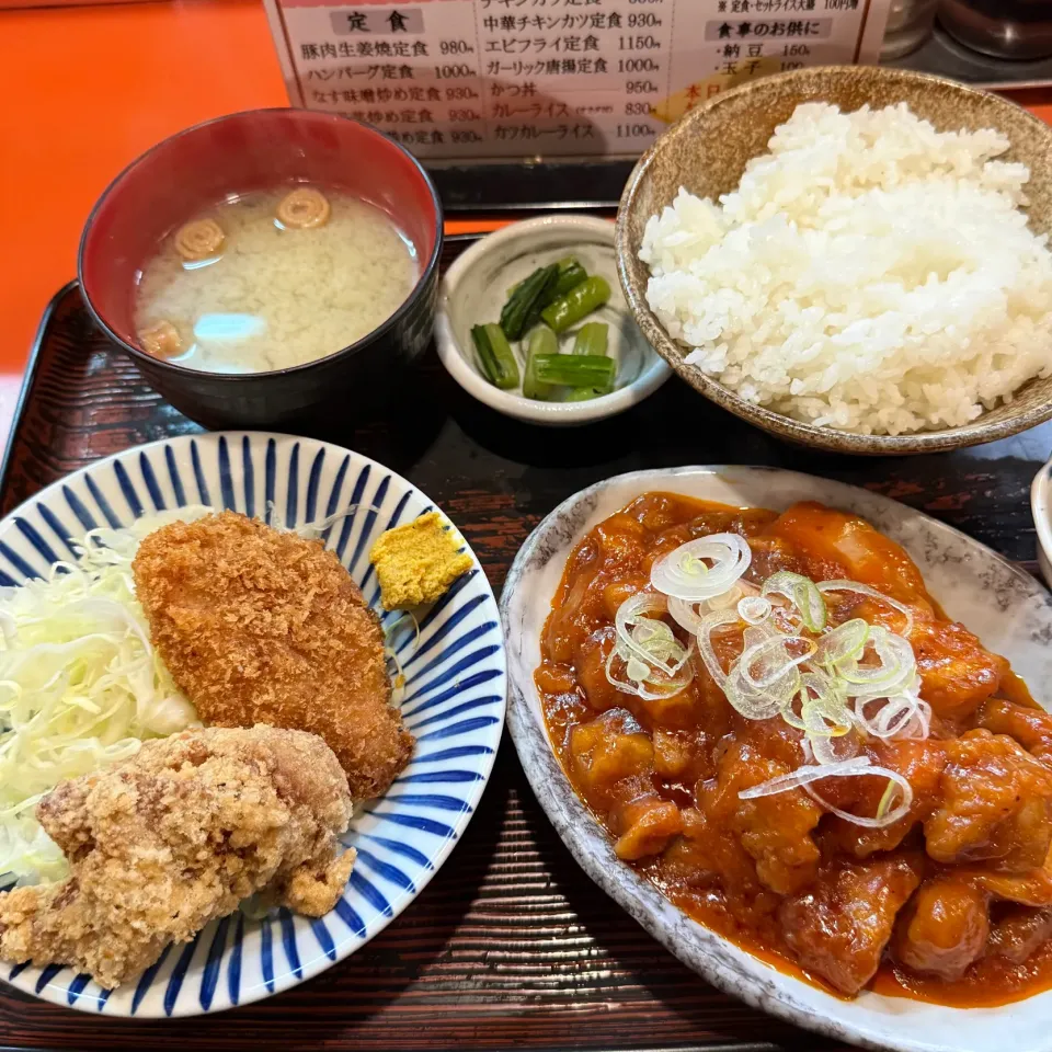 トンカツ唐揚げチキンチリセット|Noriyuki Saitoさん
