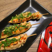 ささみの辛みそ大葉焼き