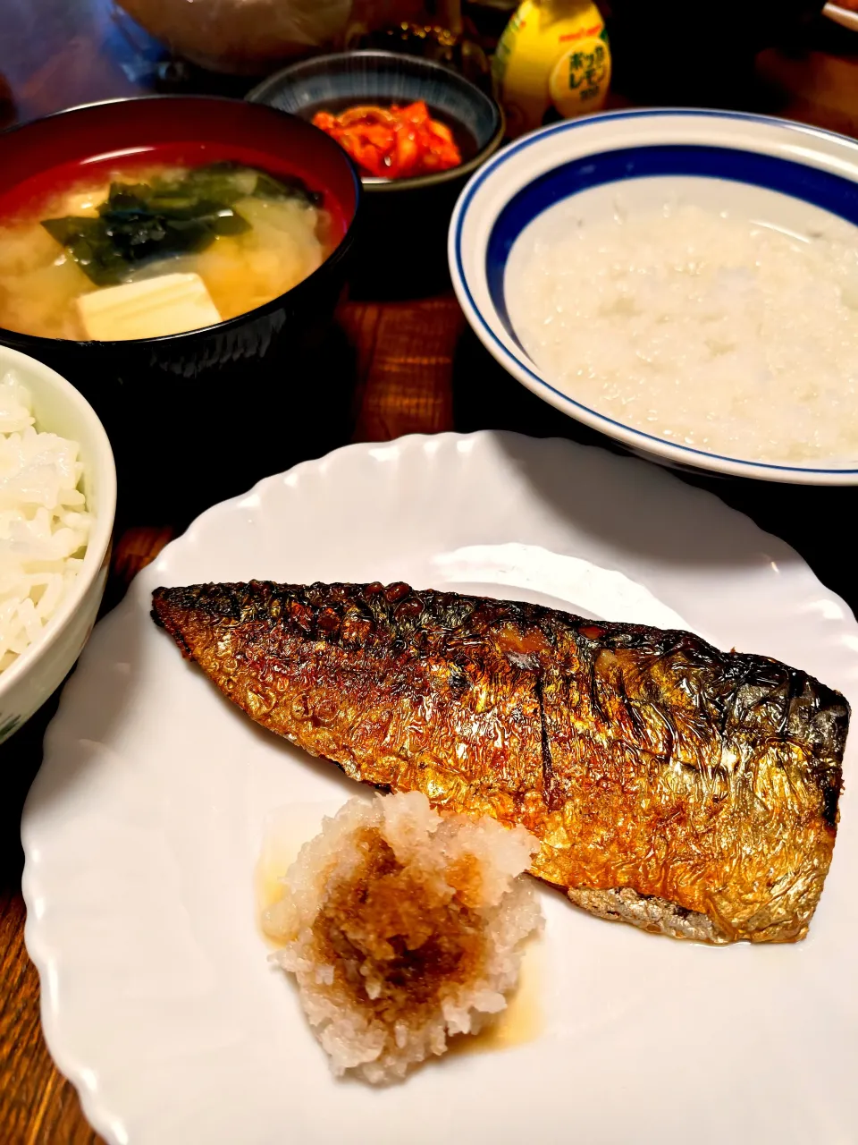 おろし大根はたっぷり焼きサバ定食|ひつジィ(macchinaの父)さん