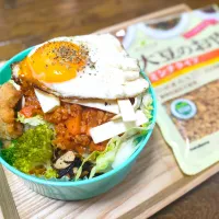 タコライス風弁当『大豆のお肉ミンチタイプ』deミートソース☆アレンジ|まな☆さん