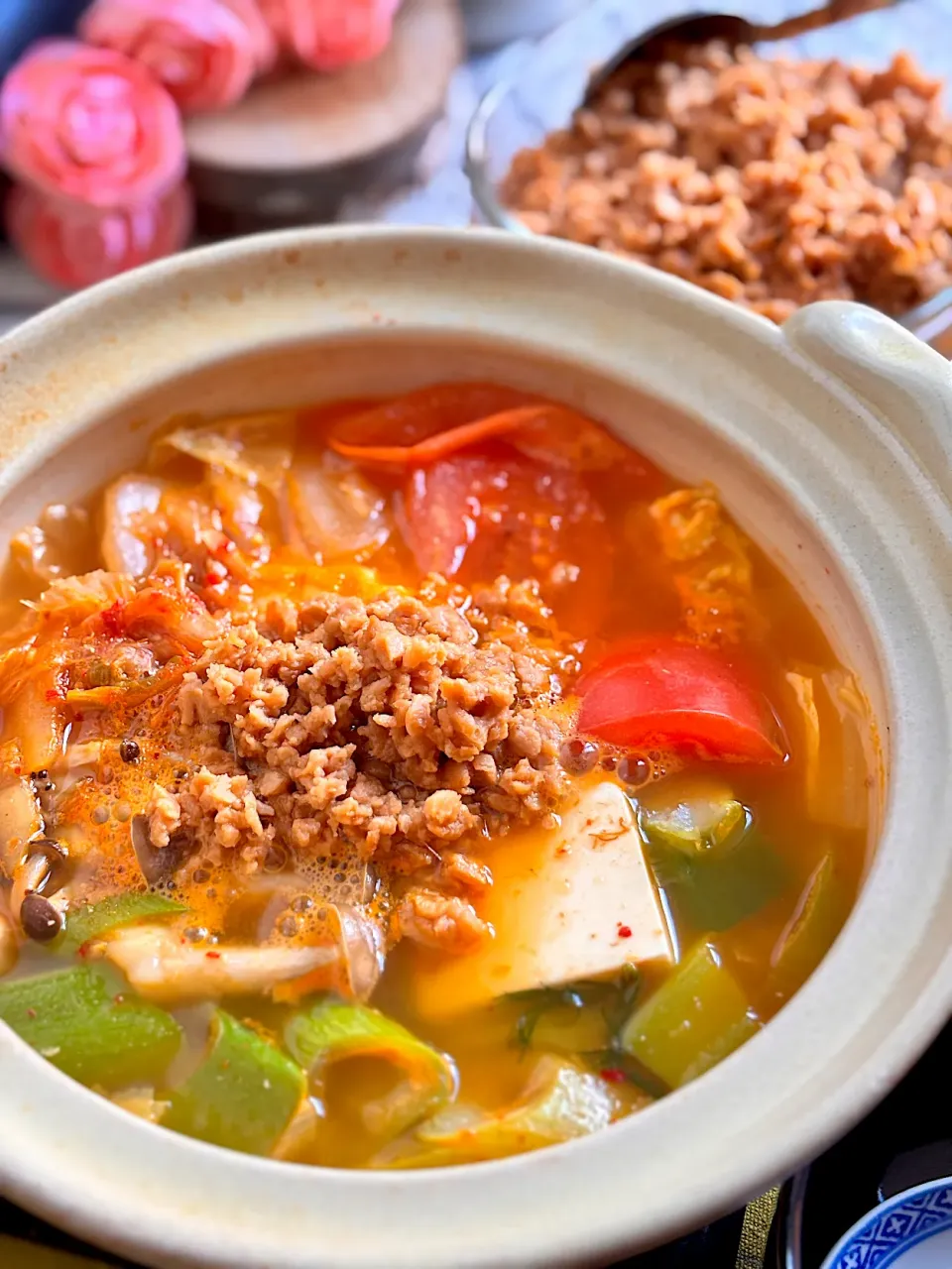 大豆のお肉で具沢山坦々スープ|zuiさん