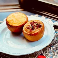 2種のしっとりとろとろ焼きりんご🍏🍎|きいろさん