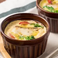 鯛と菜の花の洋風茶碗蒸し