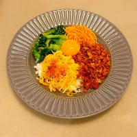 マルコメ「辛みそ」でビビンバ