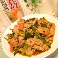 ほうれん草と豚肉のにんにくしょうが炒め|❤︎YUKARI❤︎さん