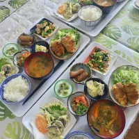 ピーマン🫑チーズ詰め肉巻き定食です✨