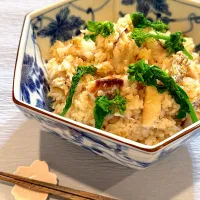 天然真鯛の鯛めしと蛸とわけぎの酢味噌和え