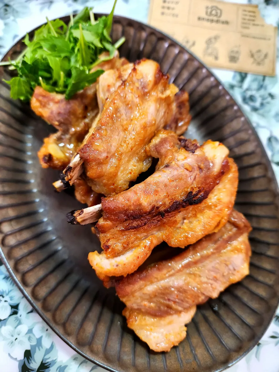🔷肉の日🐖スペアリブの辛みそ漬け焼き🔷|@きなこさん