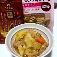 醤油麹でつくる大豆のお肉の肉じゃが|ぽよさん