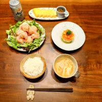 🥑アボカドサーモンタルタル🐟/生ハムポテトサラダ🥔🥗/だし巻き玉子🥚|しゅりり𓂃𓈒𓋜さん