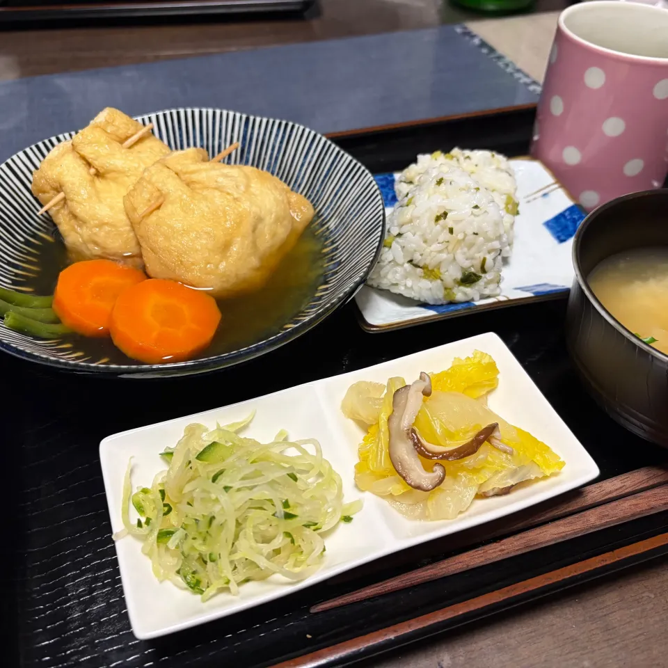豆腐つくね巾着煮|いのっちさん