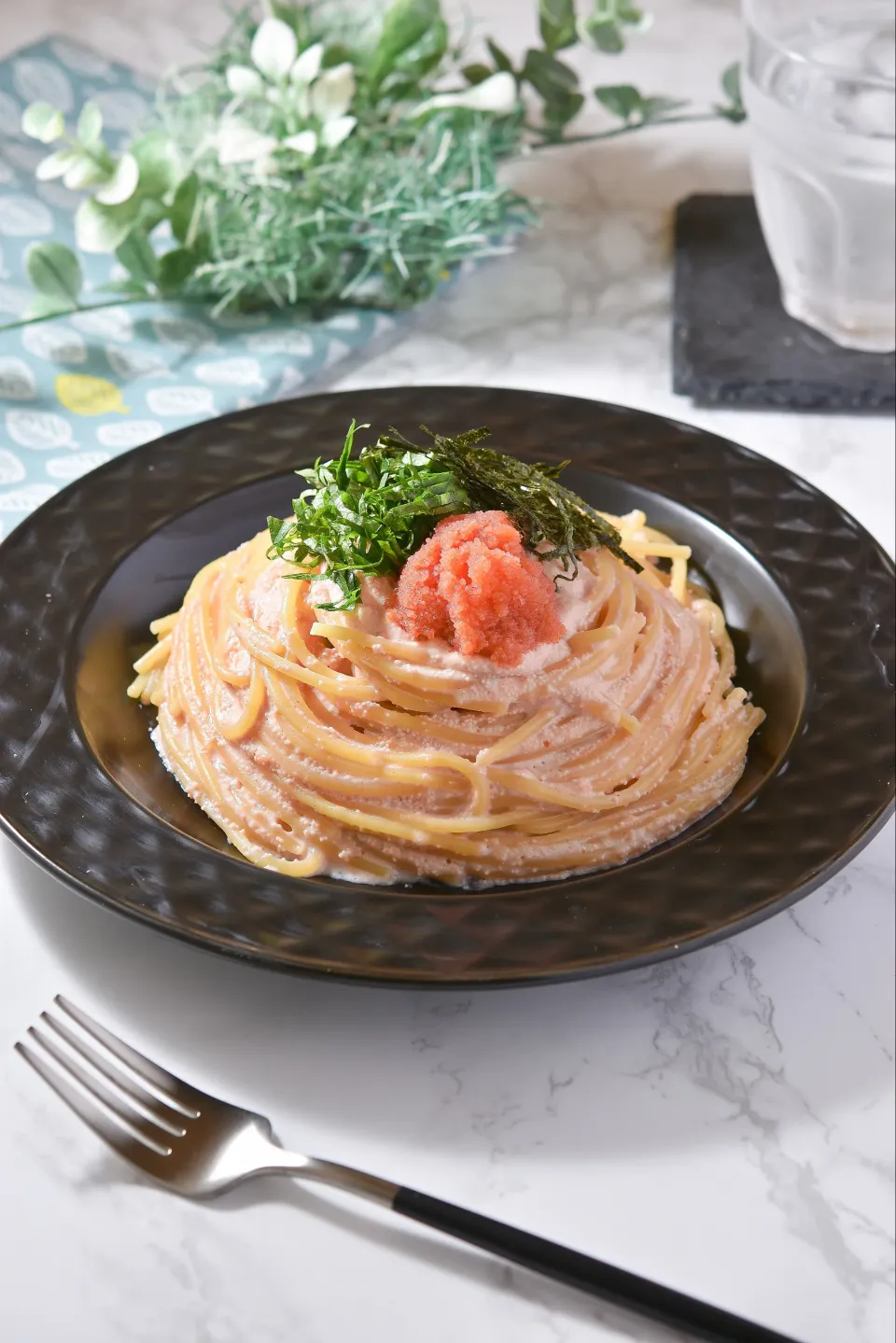 ワンパン明太クリームパスタ|すずめさん