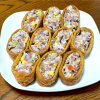 雑穀米で五目いなり寿司|o-kazuさん