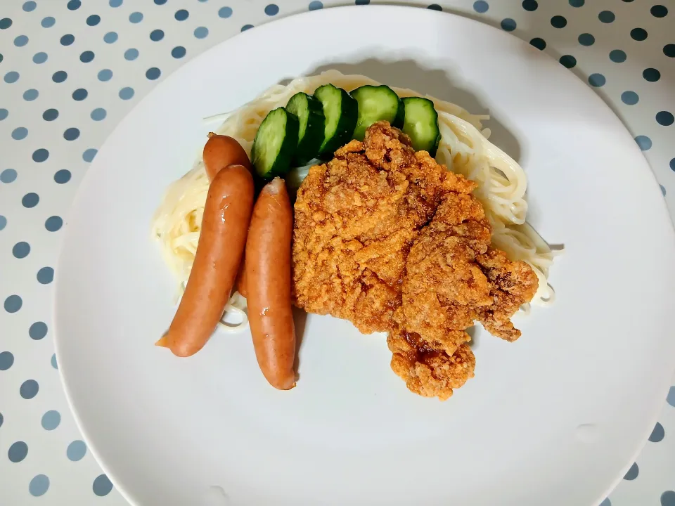 腹ペコ星人のがっつり素麺ヽ( ;ﾟ;ж;ﾟ;)ﾉﾌﾞｯ|ぽんすけさん