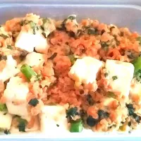 大豆ミート作りおき肉味噌で麻婆豆腐！|vege食堂さん