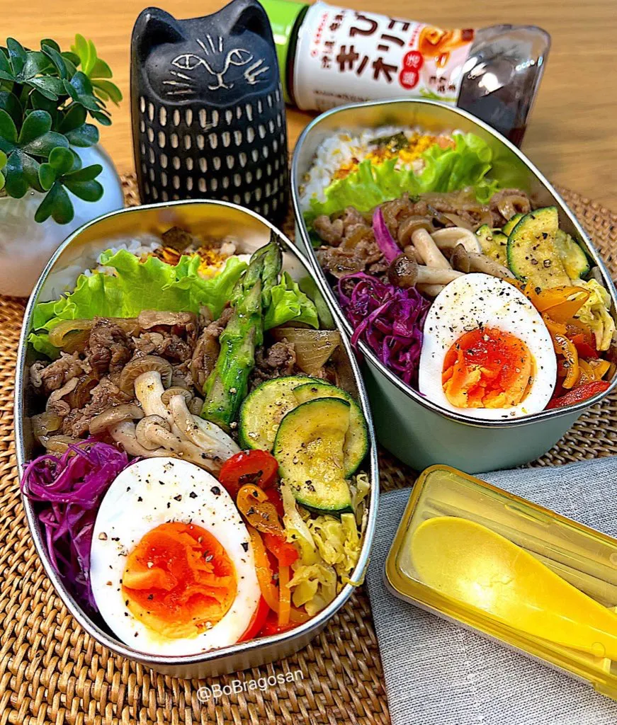 シンプル牛丼弁当！|ラゴさん。さん