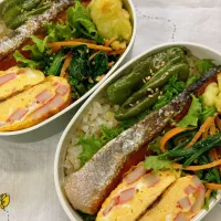 私と息子のお揃い弁当|ちゃんすけさん