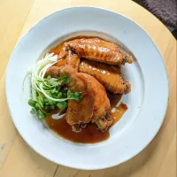 照り照り✽甘辛手羽先煮込み