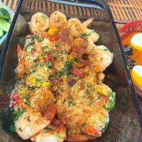 stir fried garlic prawns| hinaさん