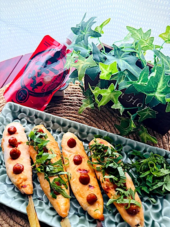 辛みそと大葉のササミ串🌱|🌺🌺Foodie🌺🌺さん