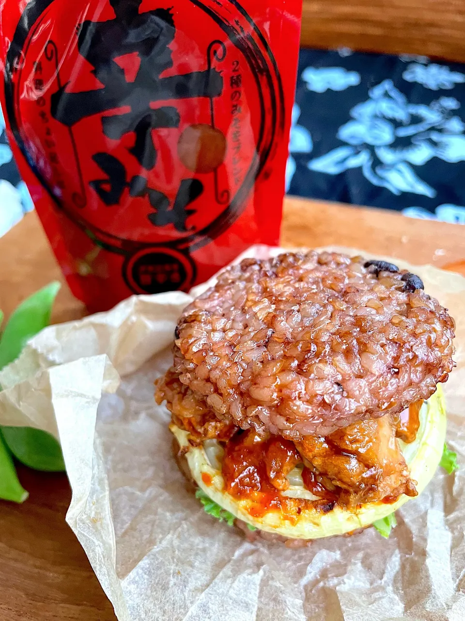 バーベキューからのライスバーガー😋|kyon2さん
