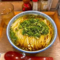 ばっけ（ふきのとう）の中華そば（大盛）@キッチンきらく