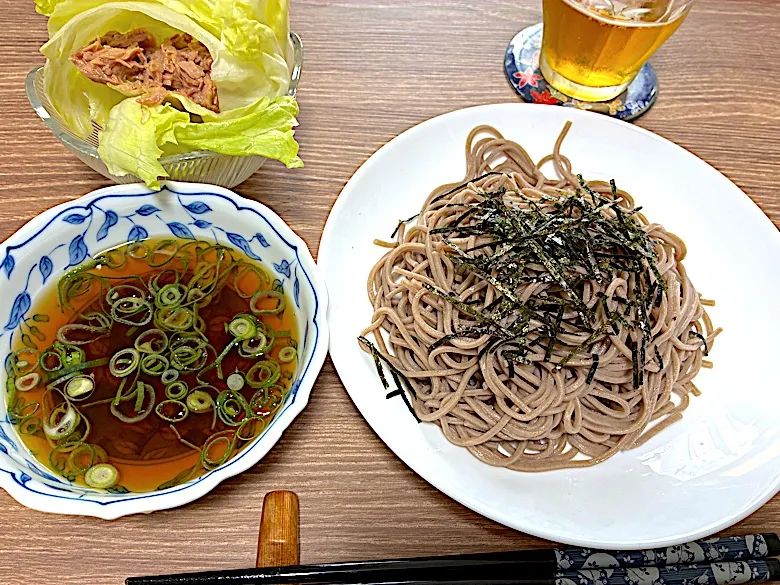 ざる蕎麦セット|単身赴任のっちさん