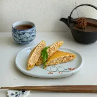 大豆のお肉で包み焼きと煮物|わことひろさん