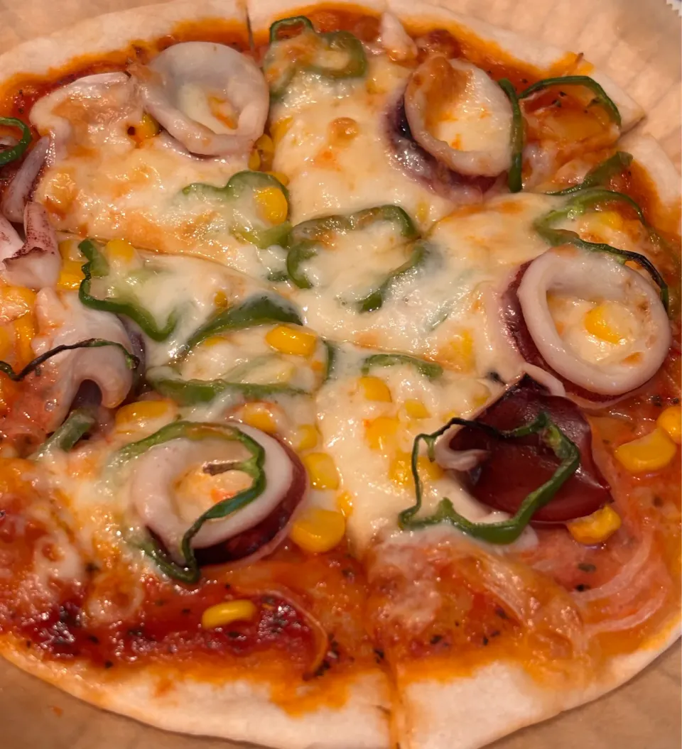 手作り♪シーフードピザ🍕|みーしゃさん