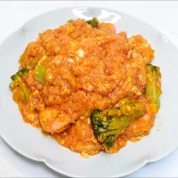 【これをすれば専門店レベル🎯】プリプリ海老とブロッコリーのチリソース炒め😋|Falco*さん