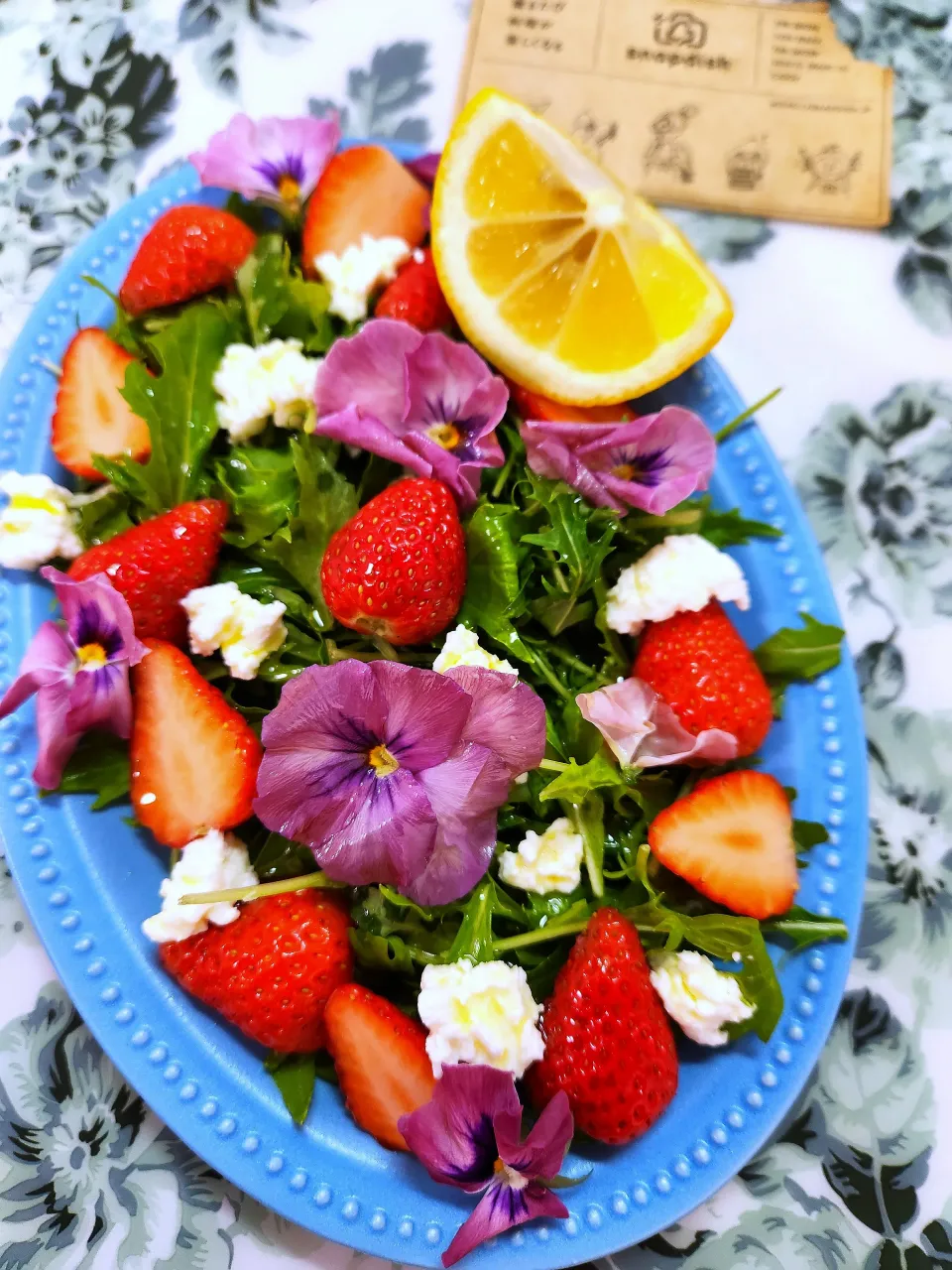 🔷手作り🧀カッテージチーズde 🍓スカイベリーのサラダ🥗🔷|@きなこさん