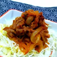 Main Dipで豚の生姜焼き|ぶりさんさん