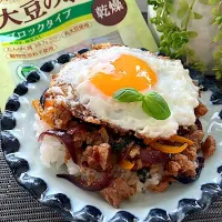 大豆のお肉の黒胡椒炒め|KAORIさん